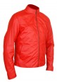 Real Lambskin Kids Red Leather Jacket
